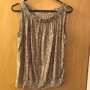 Grey & black sleeveless tunic